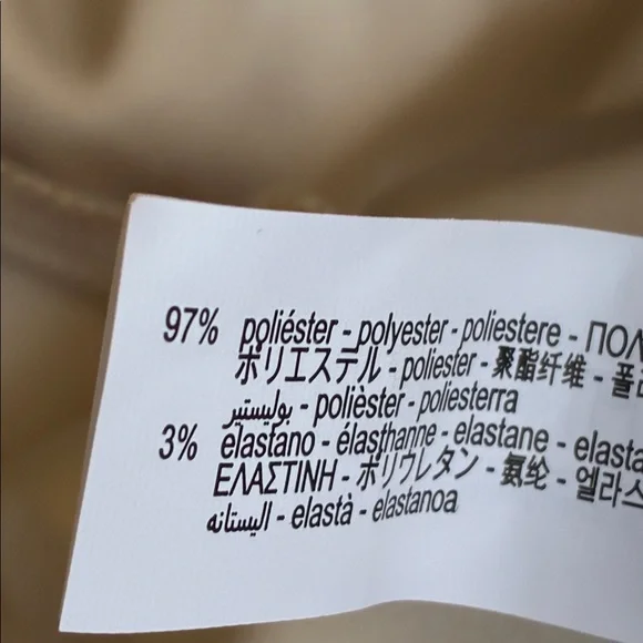 NWT. Zara Champagne Satin Effect Maxi Skirt. Size XS. - Picture 8 of 9